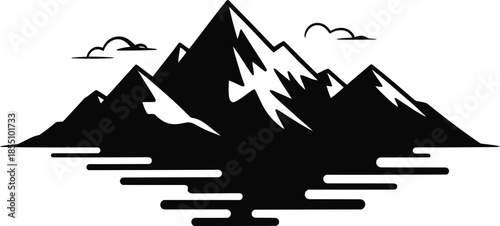 Rugged Mountain Peak Water Reflection