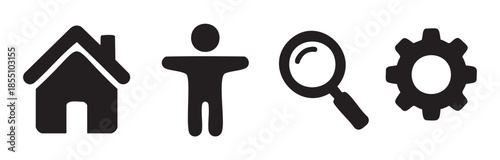 Home person search settings icons are essential elements for modern digital interfaces, web navigation, and user experience design.