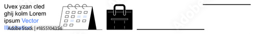 Business planning, corporate scheduling, organization tools, productivity systems, work management, office essentials. Image shows a calendar and a briefcase. Business planning and corporate