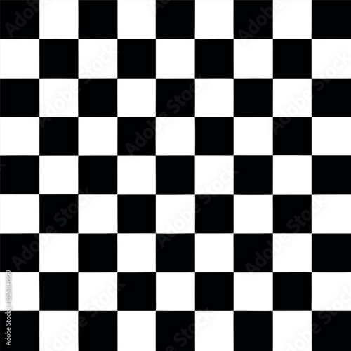 Black and white checkerboard pattern with clean, evenly spaced squares, minimal and high contrast design.