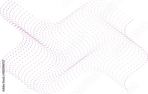 Purple dotted line map of a country