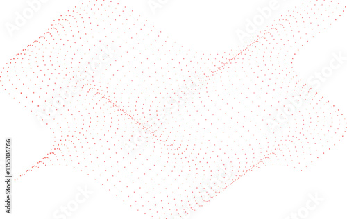 Pink dotted line map of a country