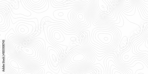 White wave paper curved reliefs abstract background, Abstract topographic contours map background. Black and white lines seamless Topographic map patterns, topography line map.