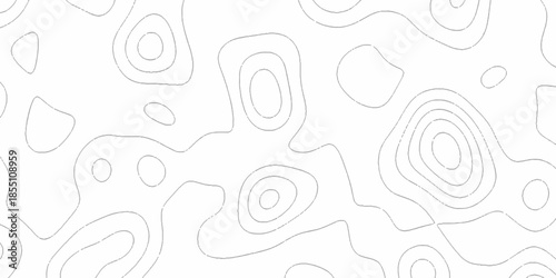 White wave paper curved reliefs abstract background, Abstract topographic contours map background. Black and white lines seamless Topographic map patterns, topography line map.