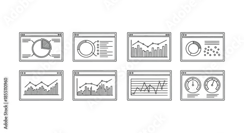 Collection of data visualization charts