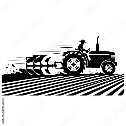 tractor silhouette