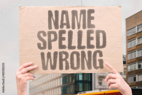 Фотография "Name Spelled Wrong" Paperwork errors delay a simple refund