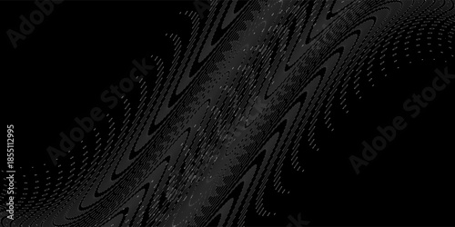 Blurred background with gray polka dots on a black background. For wallpaper, website, game, template, publication, book, design, structure, modern