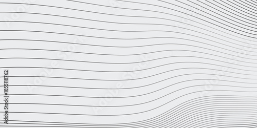 Abstract vector background with grey wavy lines