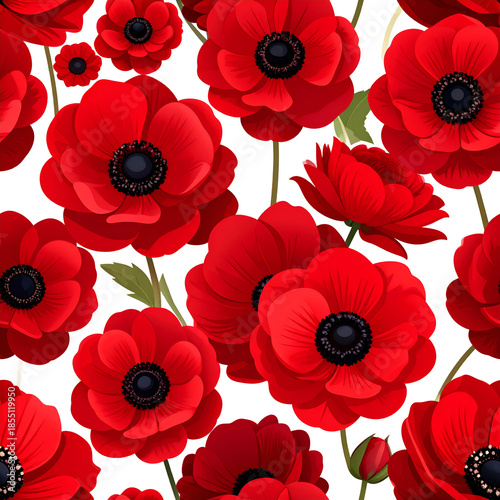 Crimson Blossoms: A vibrant display of delicate red petals against a background, showcasing nature's artistry in full bloom.