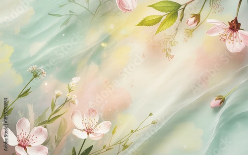 spring background with flowers