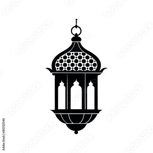 Minimal flat vector illustration of vintage street lamps, three glowing lamp posts on a small grassy base, warm yellow light, clean outlines, modern icon style, soft colors, white background