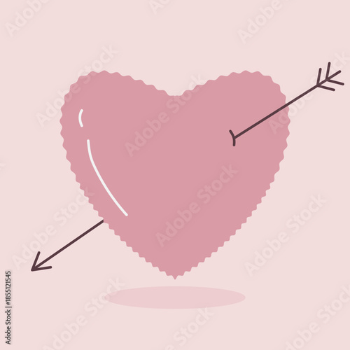 pink heart with arrow