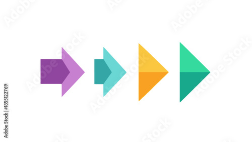 Free Download Colorful Arrows Pointing to the Right. - GFXLoad