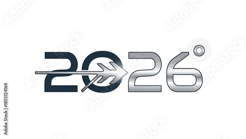Logo design featuring the year 2026 with a leaf incorporated into the number zero on a white background.