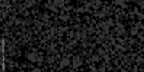 Abstract low polygon cubic black gray design. vector poly triangle texture geometric pattern triangular. geometric wall tile and metal cube background triangle wallpaper design.