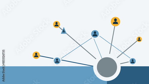 Network Connection People Community Teamwork Hub.