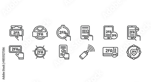 Various 2fa methods illustrated