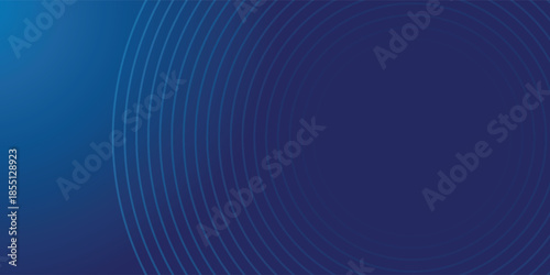 Abstract blue background with subtle concentric circles and gradient lines for modern digital design