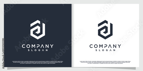 B logo design with modern creative style Premium Vector part 1