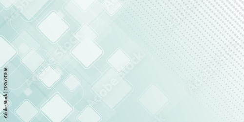 Abstract light blue background with white geometric rhombus shapes and subtle halftone pattern for modern digital design