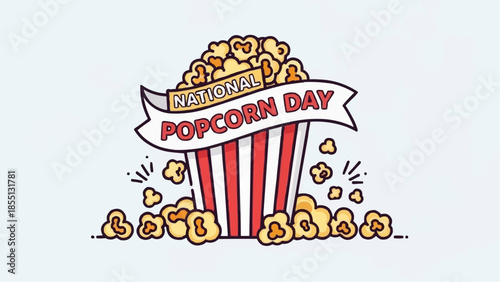 Celebrate National Popcorn Day with a giant bucket of fresh popcorn