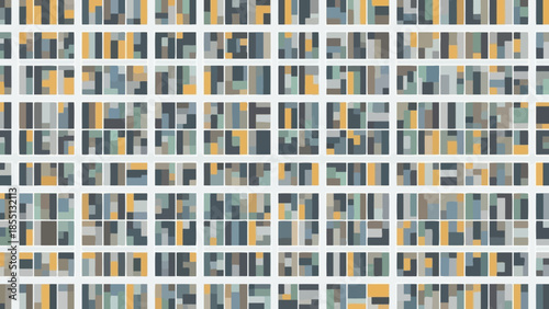 Colorful Books on Shelves in Library.