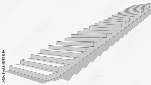 Grey Staircase Steps Leading Upwards.