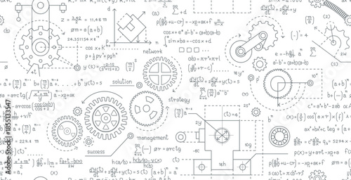 Engineering mathematical formulas on a seamless white background.