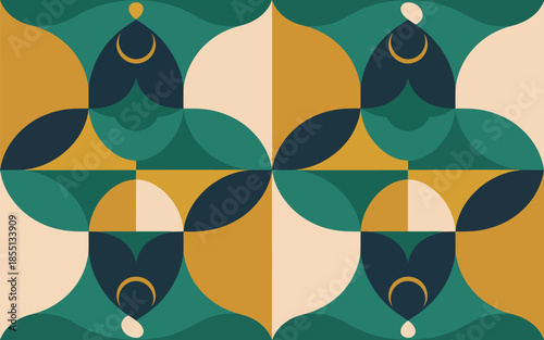 Vintage geometric pattern background