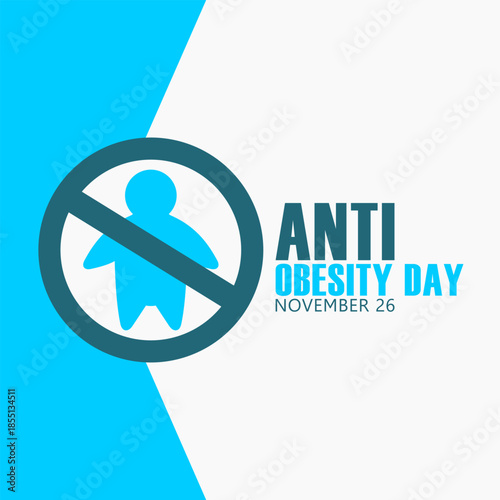 vector graphic of Anti Obesity Day ideal for Anti Obesity Day celebration