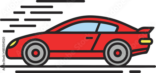 Red Luxury Sports Car