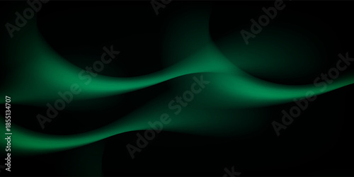 Green drapery silk fabric luxury background. Wavy abstract satin cloth vector texture pattern. Suit for banner, web, poster, pamflet, brochure and presentation