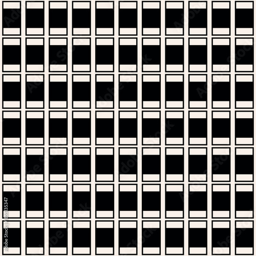 Vintage Art Deco Seamless Pattern. Geometric decorative with black elements. Retro background. Wallpaper. Paper, print, textile