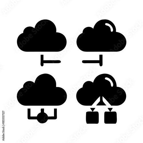 Cloud computing icons