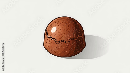 chocolate easter egg with ribbon