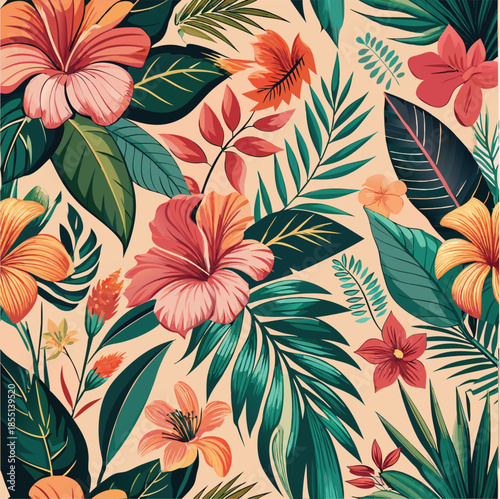 Floral Tropical Pattern