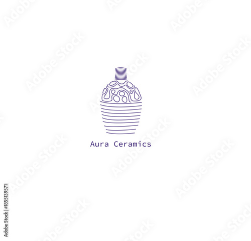 Minimal Luxury Ceramics Logo Design for Handmade Pottery, Porcelain Tiles and Interior Home Decor Brand
