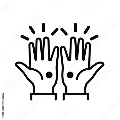 Clapping hands icon
