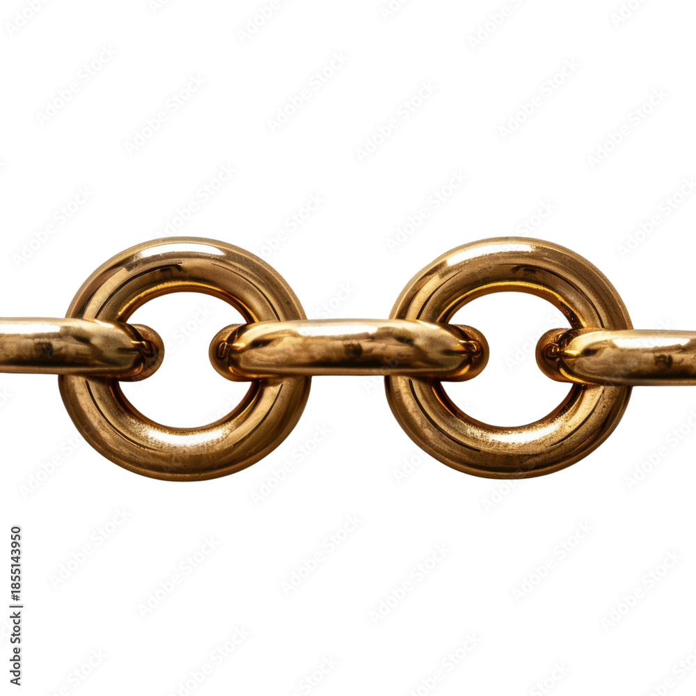 Fototapeta premium A close-up view of a gold chain on a black background