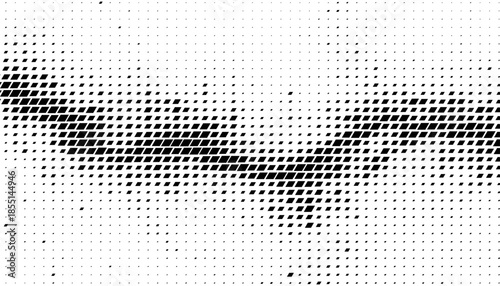 Black and white abstract geometric pattern with halftone effect for sporty and modern design element. Editable graphic resource. Vector Format Illustration. EPS10 