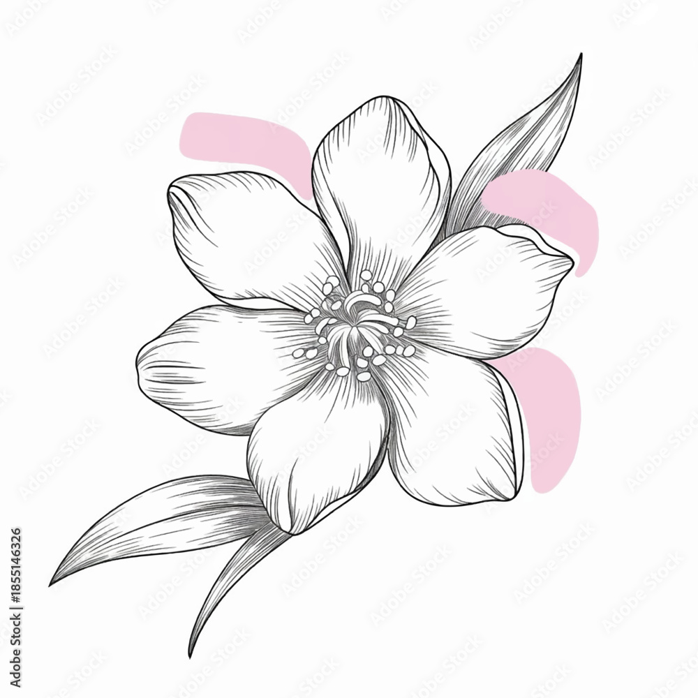 Obraz premium vector illustration of a flower