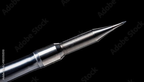 Sharp Metallic Crossbow Bolt Tip On A Transparent Background Precision Tool