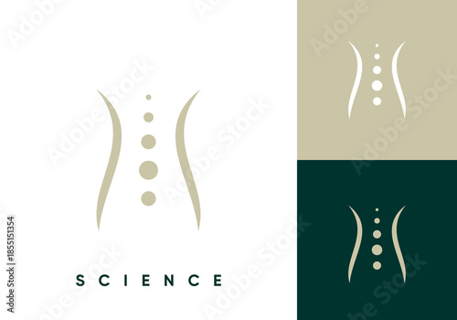 body spine logo. medical healthcare symbol icon design