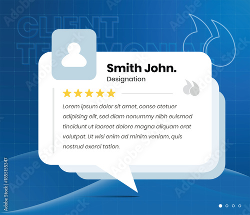 Customer Feedback and Client Testimonial Social Media Post Design Template