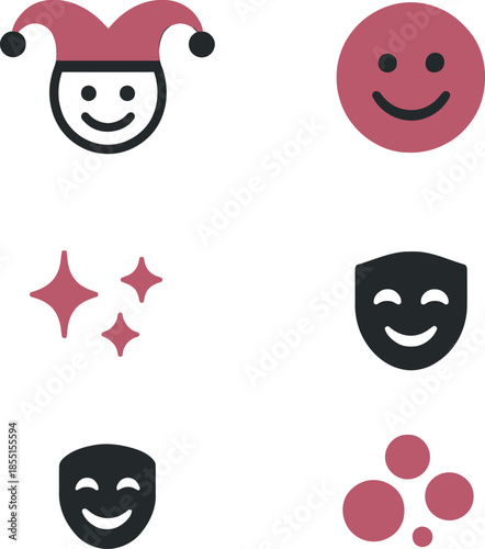 Creative Entertainment Arts and Positive Emotion Symbols