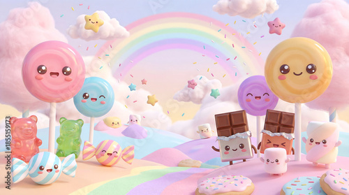 Candy Wonderland Filled With Magical Kawaii Sweets