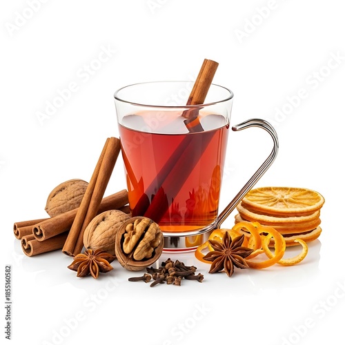 Cozy Winter Drink with Cinnamon, Orange, and Star Anise