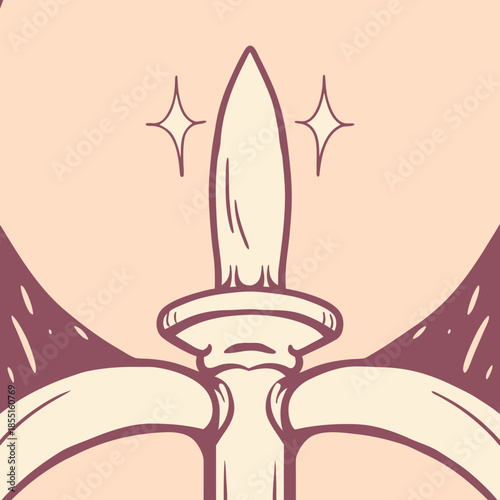 vector illustration of a candle