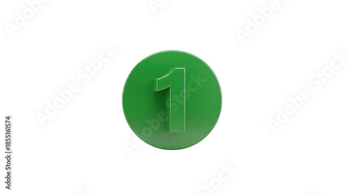 Free Download Green Number One Symbol - GFXLoad